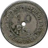 10 Pfennig - Weilburg an der Lahn Offizier-Gefangenenlager