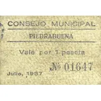 1 Peseta Piedrabuena