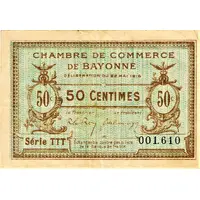 50 Centimes - Chambre de Commerce de Bayonne 64