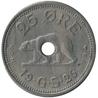 25 Øre - Christian X