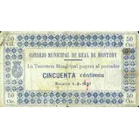 50 Céntimos Real de Montroy