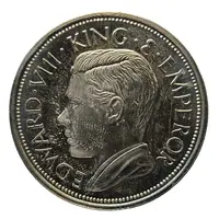 1 Crown - Edward VIII Brass