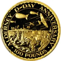 100 Pounds - Elizabeth II Normandy Invasion