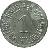 1 Pfennig - Cannstatt Kantine Haueisen & Co