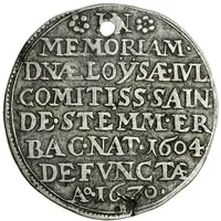 1/4 Thaler - Luise Juliane of Erbach Death