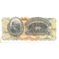 20 Colones Banco Anglo Costarricense