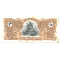 20 Colones Banco Anglo Costarricense