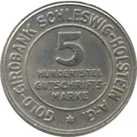 5⁄100 Gutschriftsmarke Schleswig-Holstein