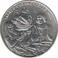 1 Peso Cuban Tobacco - Cu-Ni issue Default Category Coins Americas Cuba
