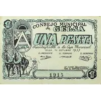 1 Peseta Gelsa
