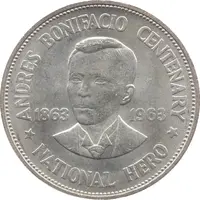 1 Peso Andrés Bonifacio Default Category Coins Asia Philippines Philippines