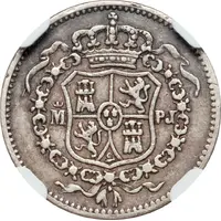 1 Peso - Isabella II Pattern