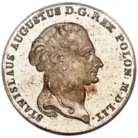 Talar koronny / 6 Zlotych - Stanisław August Poniatowski Warszawa mint