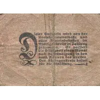 10 Pfennigs waves and value in underprint