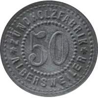 50 Pfennig - Albersweiler Zündholzfabrik