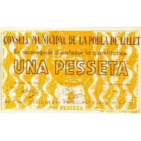1 Peseta La Pobla de Lillet