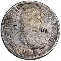 8 Reales - Fernando VII Royalist coinage