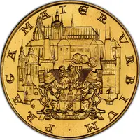 10 Ducats City of Prague, reverse die trial