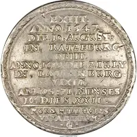 2 Thalers - Francis II Death of Francis II