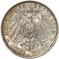 3 Mark - William II Declaration of war of Prussia against Napoleon - Pattern