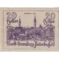 20 Heller Peuerbach, Markt-Verwaltung Peuerbach