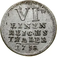 ⅙ Reichsthaler - Ernest Frederick III Charles