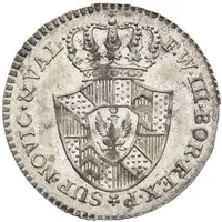 1/2 Batzen - Frederick William III écu en pointe