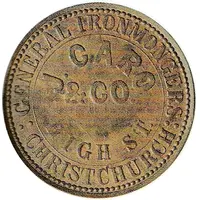1 Penny -Caro, J. and Co. Christchurch