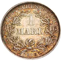 1 Mark - Wilhelm I type 1 - large shield