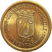 10 Centimes - Union Commerciale et Industrielle - Frévent [62] Brass