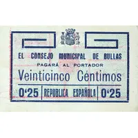 25 Céntimos Bullas