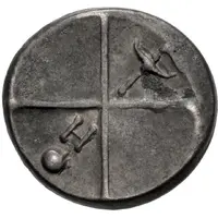 Hemidrachm Dot H/Torch