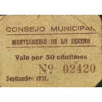 50 Céntimos Monterrubio de la Serena