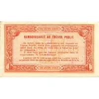 1 Franc - Chambre de Commerce d'Agen [47] <Filigrane abeilles>