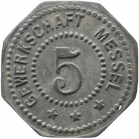 5 Pfennig - Messel Gewerkschaft