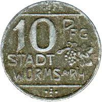 10 Pfennig - Worms