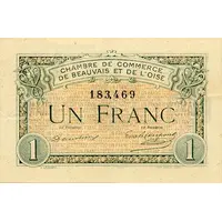 1 Franc - Chambre de Commerce de Beauvais et de l'Oise [60]