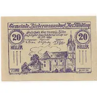 20 Heller Biedermannsdorf