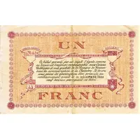 1 Franc - Chambre de Commerce de Lons-le-Saunier 39