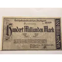 100 000 000 000 Mark Reichsbahndirektion