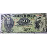 50 Pesos El Banco Oriental de Mexico