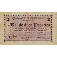 2 Pesetas Castelldans