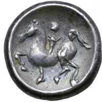 Tetradrachm Apollokopf-Dickschrötling Type