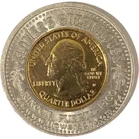 Encased Puerto Rican Quarter - Flower's Guest House Rincon, Puerto Rico