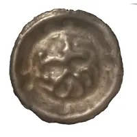 Denier Bracteate - Henry 'the Admirable' and Albrecht 'the Fat'