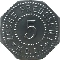 5 Pfennigs - Lünen Zeche Preussen I H.B.A.G.