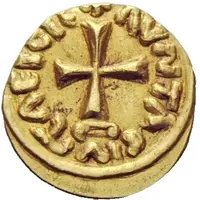 1 Tremissis - Theudebert I Aosta; Moneyer Betto