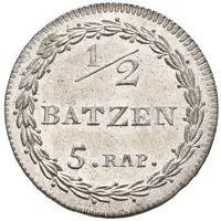 1/2 Batzen / 5 Rappen