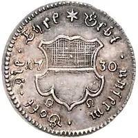 1/2 Ducat Silver pattern strike, Augsburg Confession