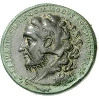 New Year Medallion - Commodus Hercules, bimetallic